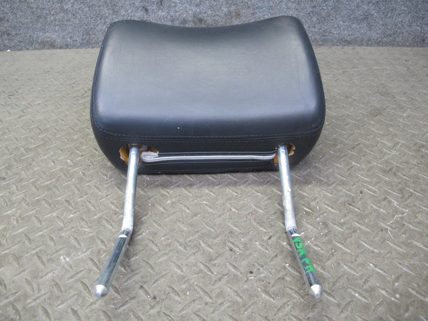 86-88 VW Scirocco MK2 Front Left & Right Seat Leather Headrest Black OEM