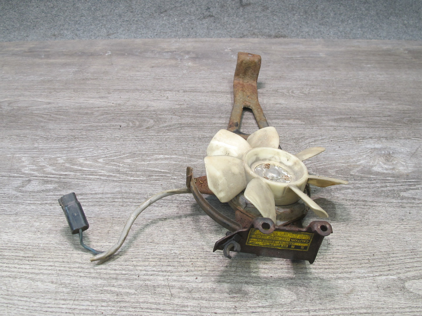 89-92 Toyota Supra MA70L 7MGE AC Condenser Cooling Fan Motor w Bracket Mount OEM