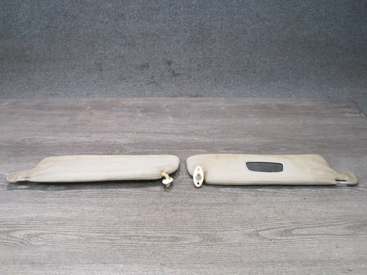 82-88 Volkswagen VW Scirocco Set of 2 Front Left & Right Sun Visor White OEM