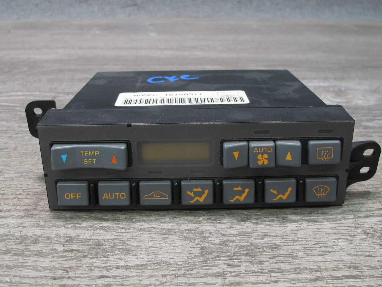 90-91 Chevrolet Corvette C4 A/C Climate Control Switch Panel 16150511 OEM