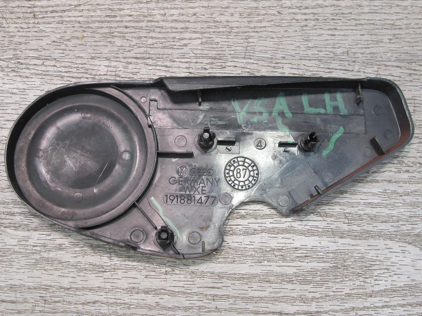 82-88 VW Scirocco Set of 5 Front Seat Hinge Trim & Recline Tilt Switch OEM