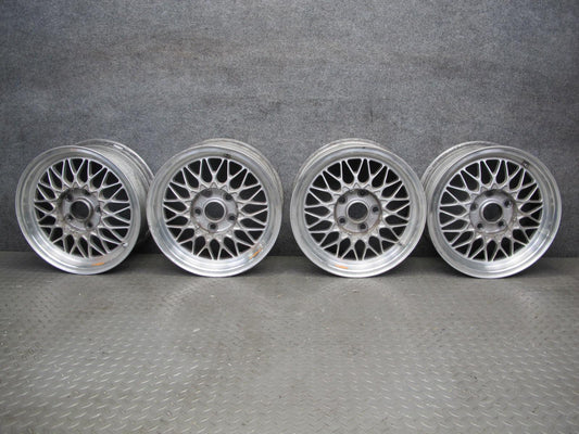86-91 Mazda FC3S RX7 Set of 4 BBS R15 15" Alloy Wheel Rim 15x6.5J ET40 OEM