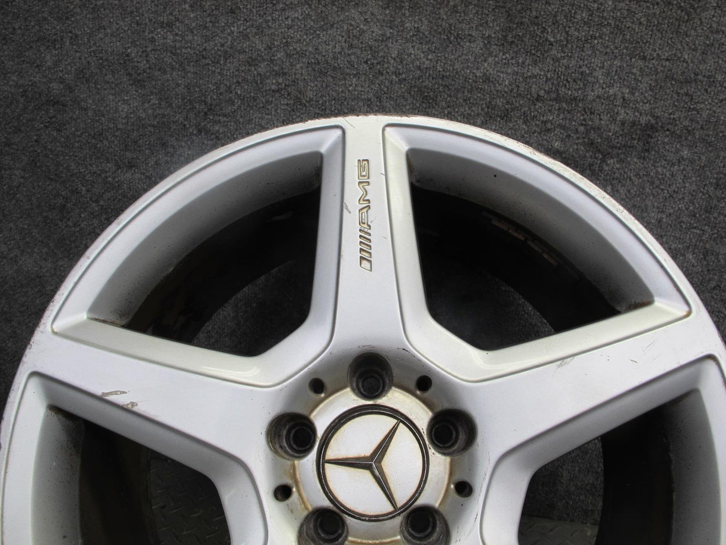 03-09 Mercedes W211 E-class Front 18" R18 AMG Wheel Rim 18x8.5J ET38 OEM Bent