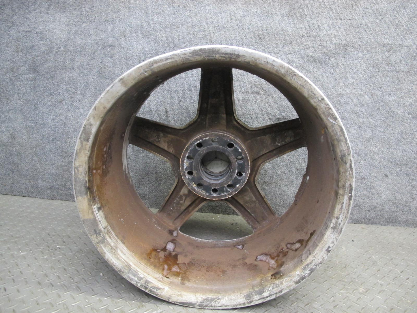 03-09 Mercedes W211 E-class Front 18" R18 AMG Wheel Rim 18x8.5J ET38 OEM Bent