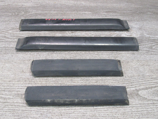 73-89 Mercedes R107 Set of 4 Front Bumper Rubber Guard Strip OEM