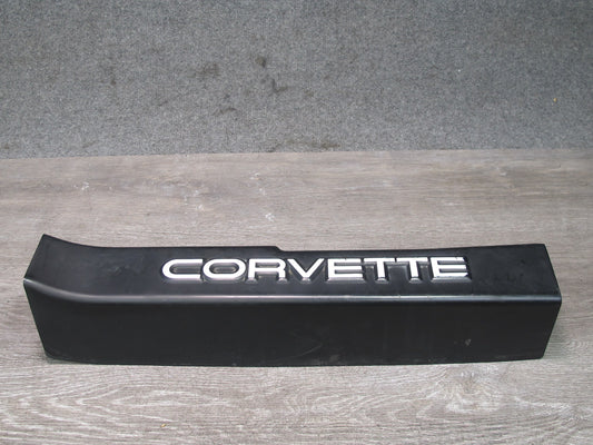 90-96 Chevrolet Corvette C4 Left Door Sill Plate Trim w Logo OEM