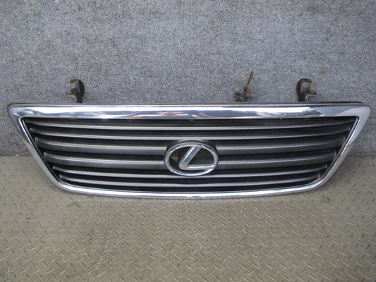 1998-2002 Lexus J100 LX470 Front Hood Exterior Chrome Upper Grille W/ Logo