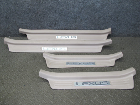 1998-2002 Lexus UZJ100L LX470 Front & Rear Door Scuff Sill Plate Trim Set of 4