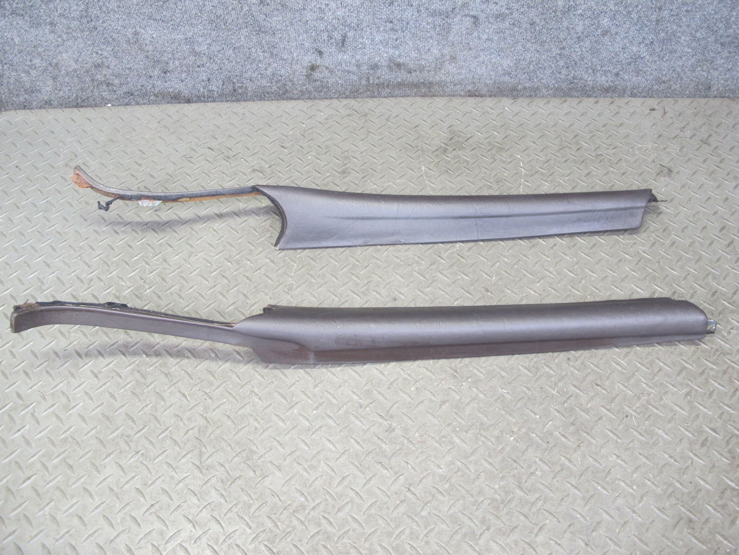 73-89 Mercedes R107 Convertible Set of 2 Front A Pillar Trim Cover Panel OEM