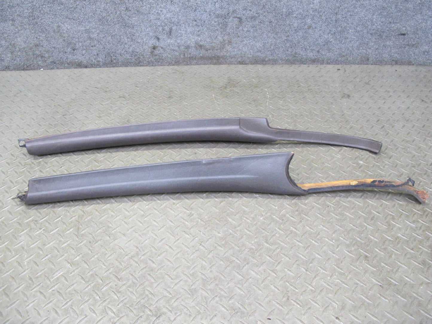 73-89 Mercedes R107 Convertible Set of 2 Front A Pillar Trim Cover Panel OEM