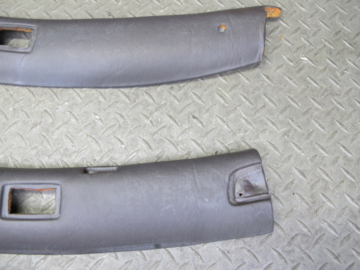 73-85 Mercedes R107 Convertible Set of 2 Headliner Trim Cover Panel Brown OEM