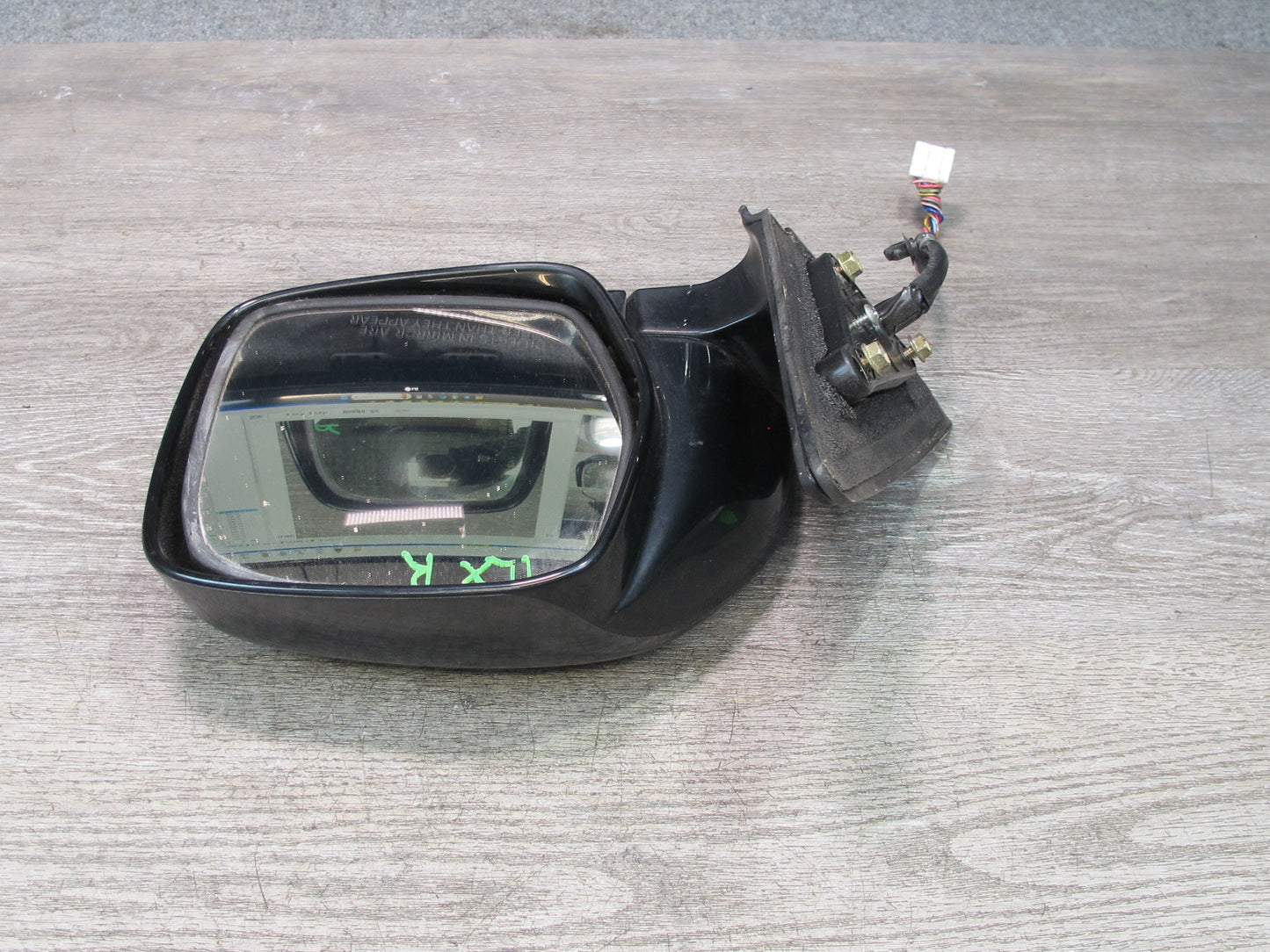1998-2002 Lexus J100 LX470 Right Passenger Side Power Door Exterior Mirror Black