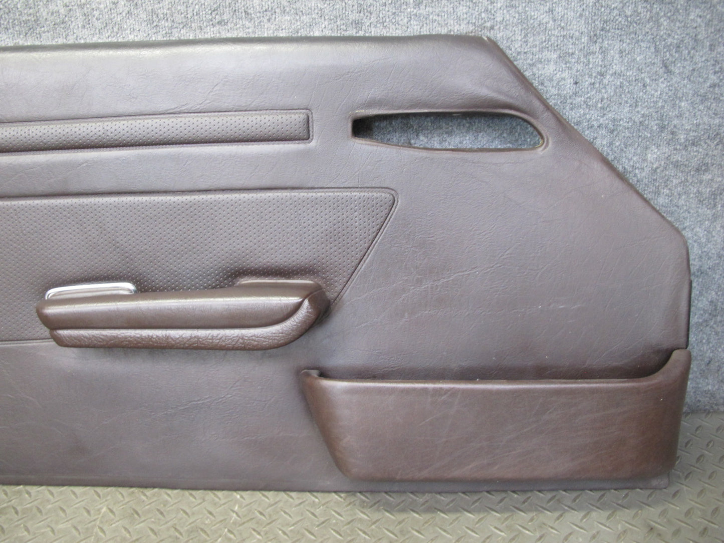 73-85 Mercedes R107 Convert Left & Right Door Interior Panel Chrome Trim Set OEM