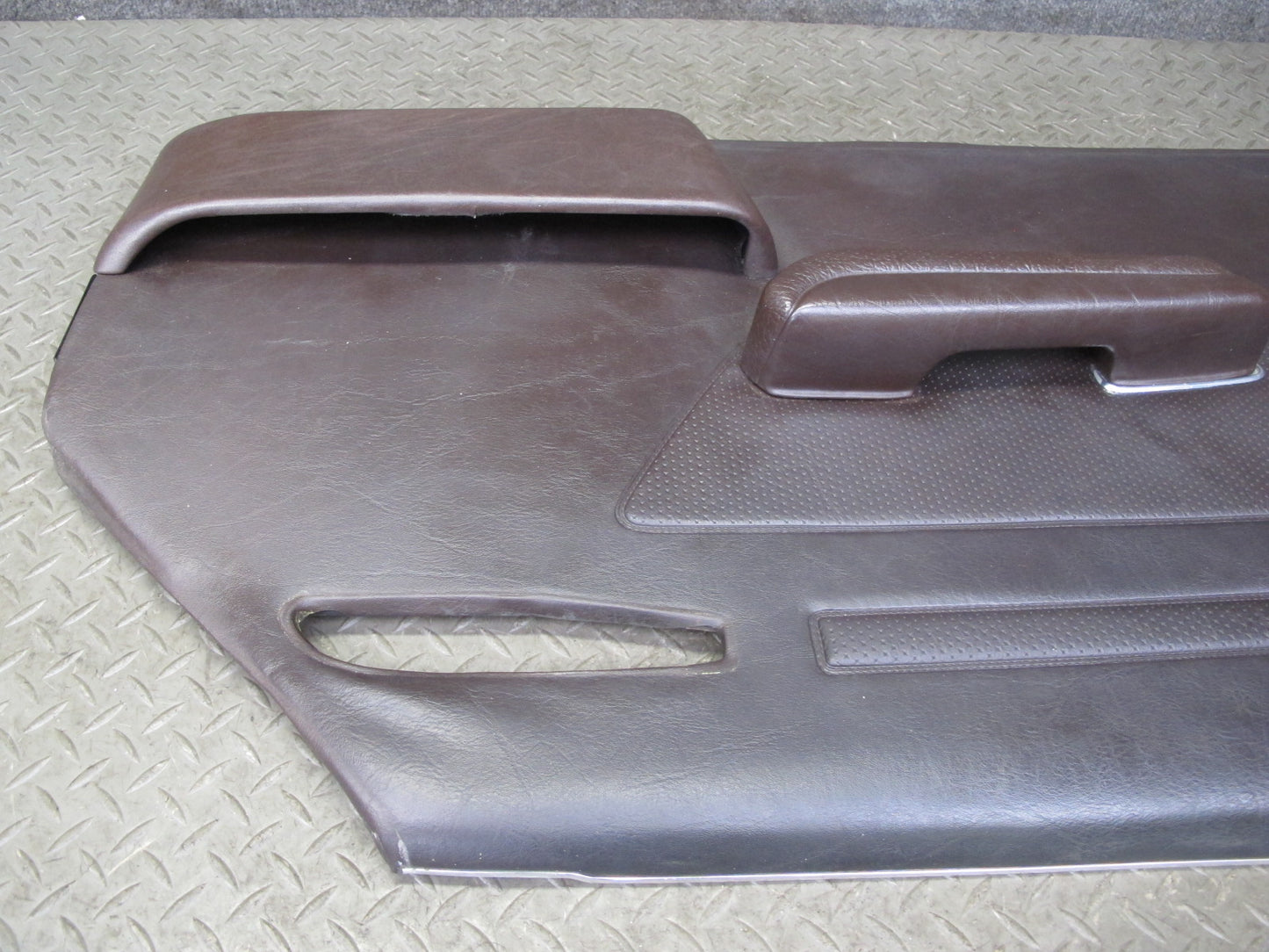 73-85 Mercedes R107 Convert Left & Right Door Interior Panel Chrome Trim Set OEM