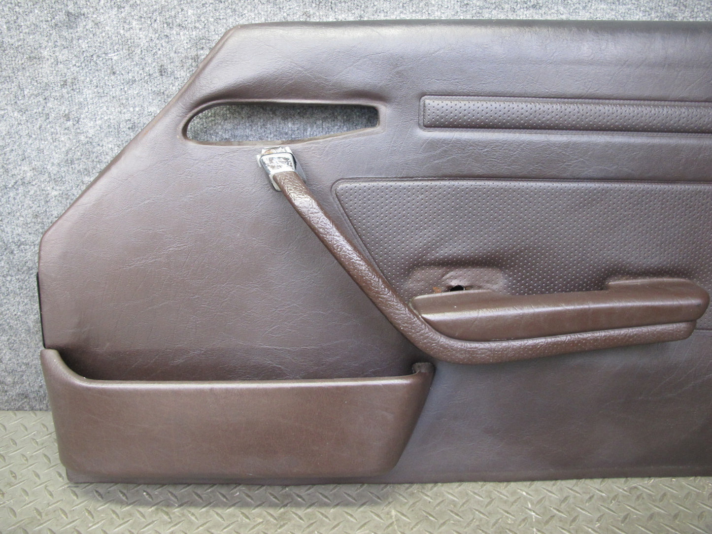 73-85 Mercedes R107 Convert Left & Right Door Interior Panel Chrome Trim Set OEM