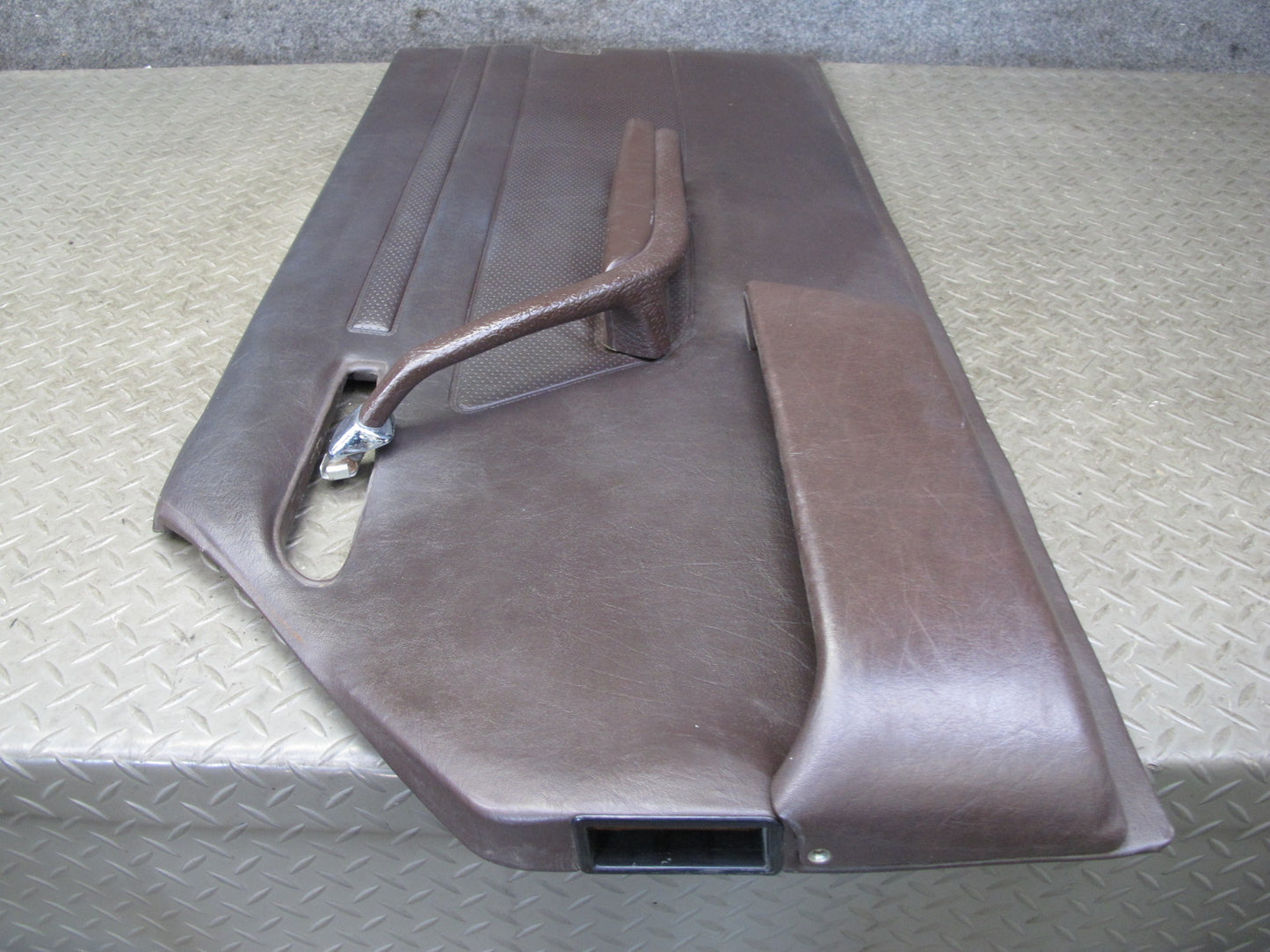 73-85 Mercedes R107 Convert Left & Right Door Interior Panel Chrome Trim Set OEM