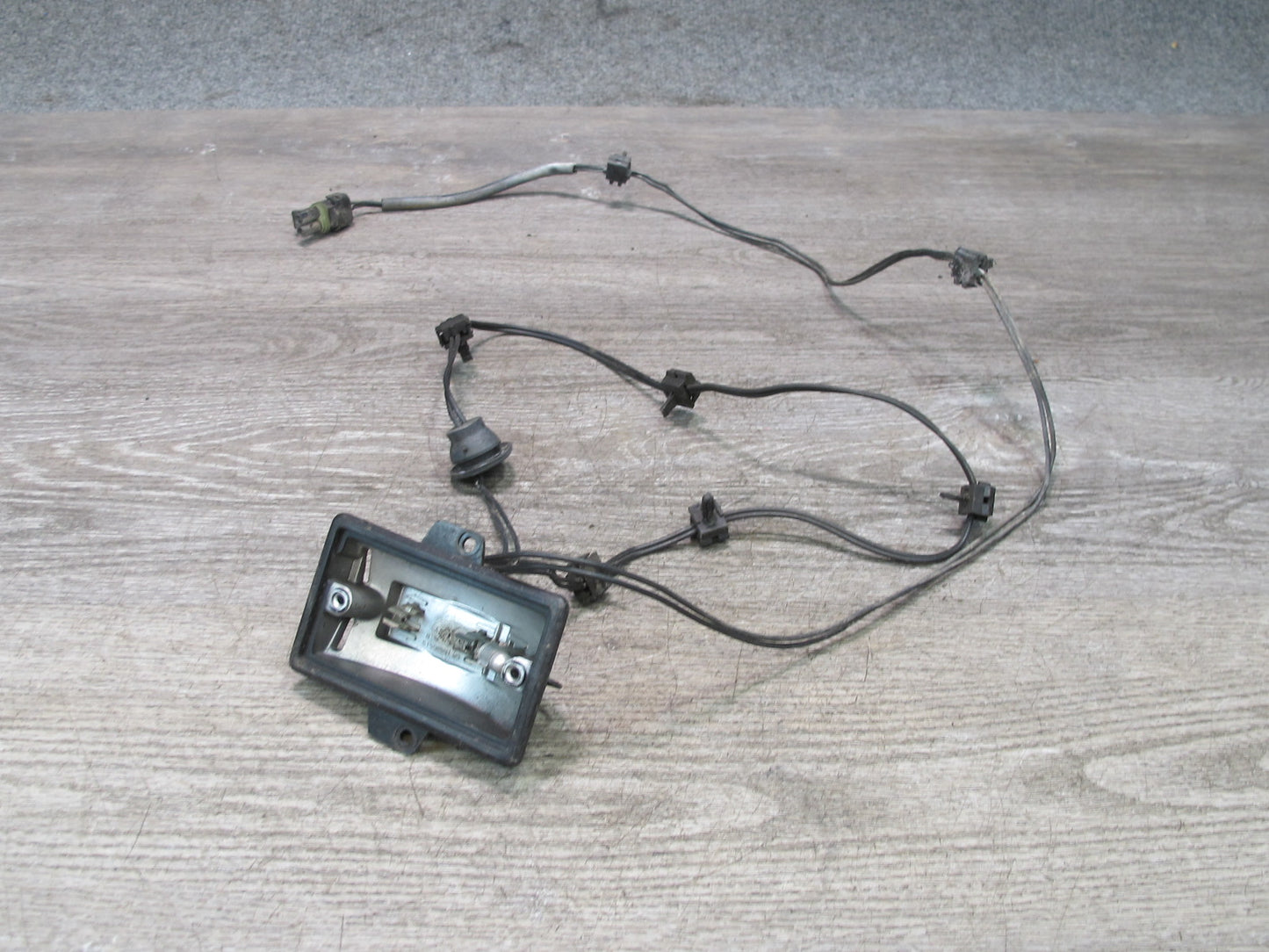 84-96 Chevrolet Corvette C4 Set of 2 Under Hood Light Lamp w Wiring OEM