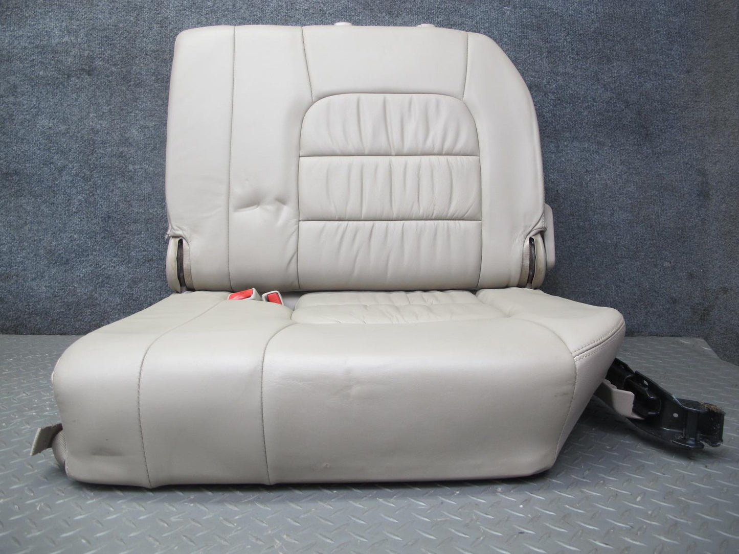 1998-2002 Lexus LX470 Rear Third 3RD ROW Left Right Leather Ivory Seat Set of 2