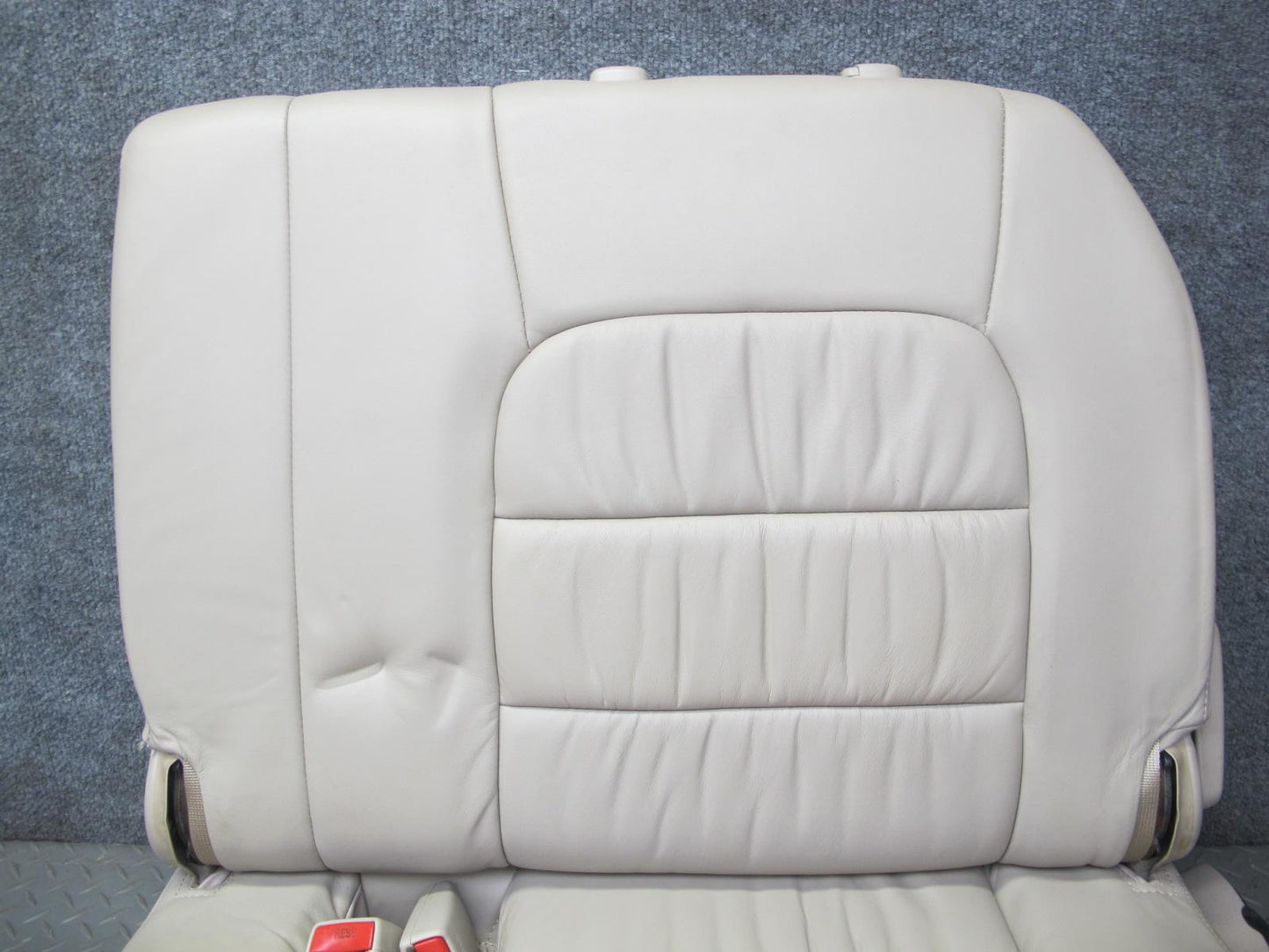 1998-2002 Lexus LX470 Rear Third 3RD ROW Left Right Leather Ivory Seat Set of 2