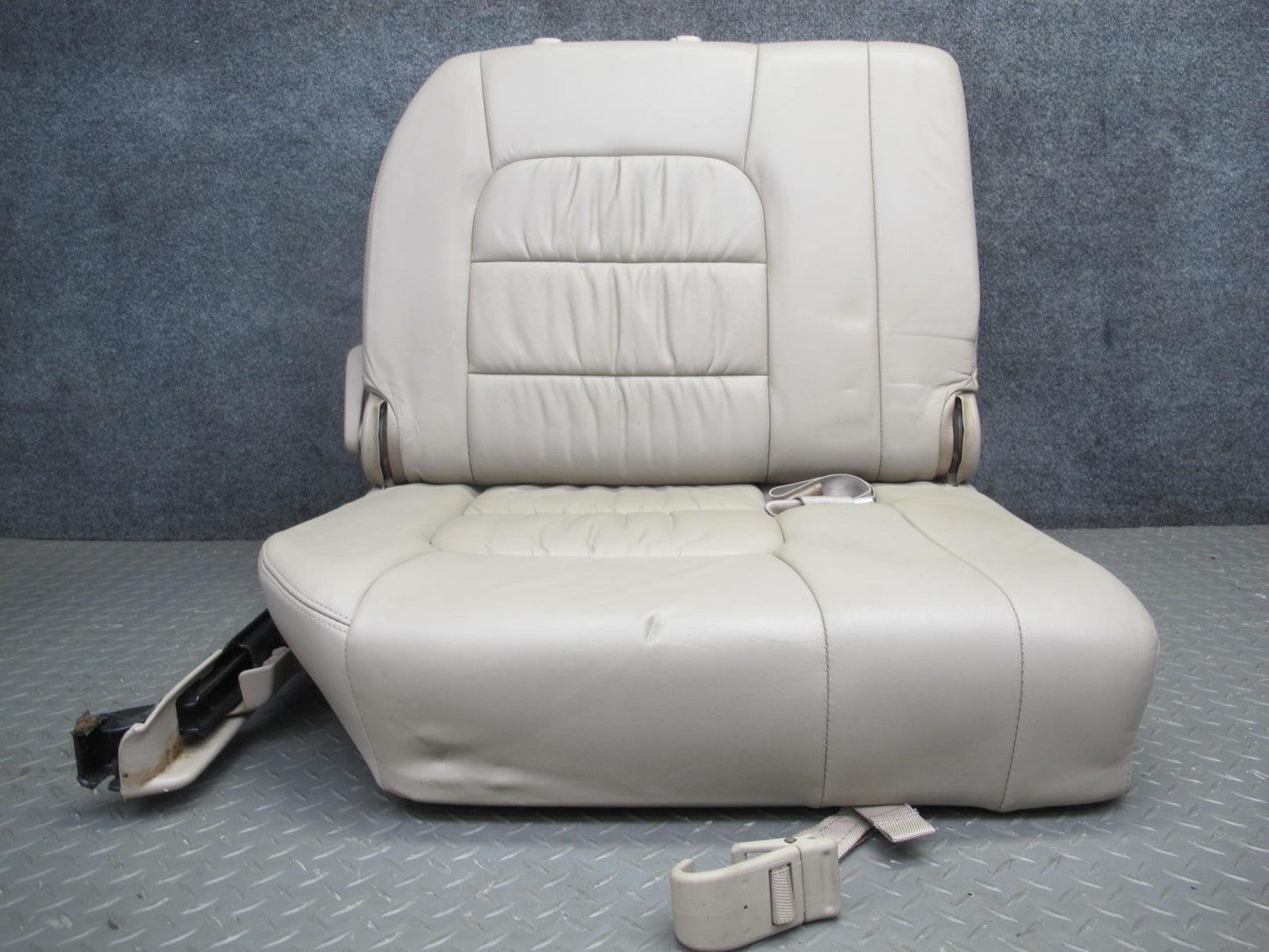 1998-2002 Lexus LX470 Rear Third 3RD ROW Left Right Leather Ivory Seat Set of 2