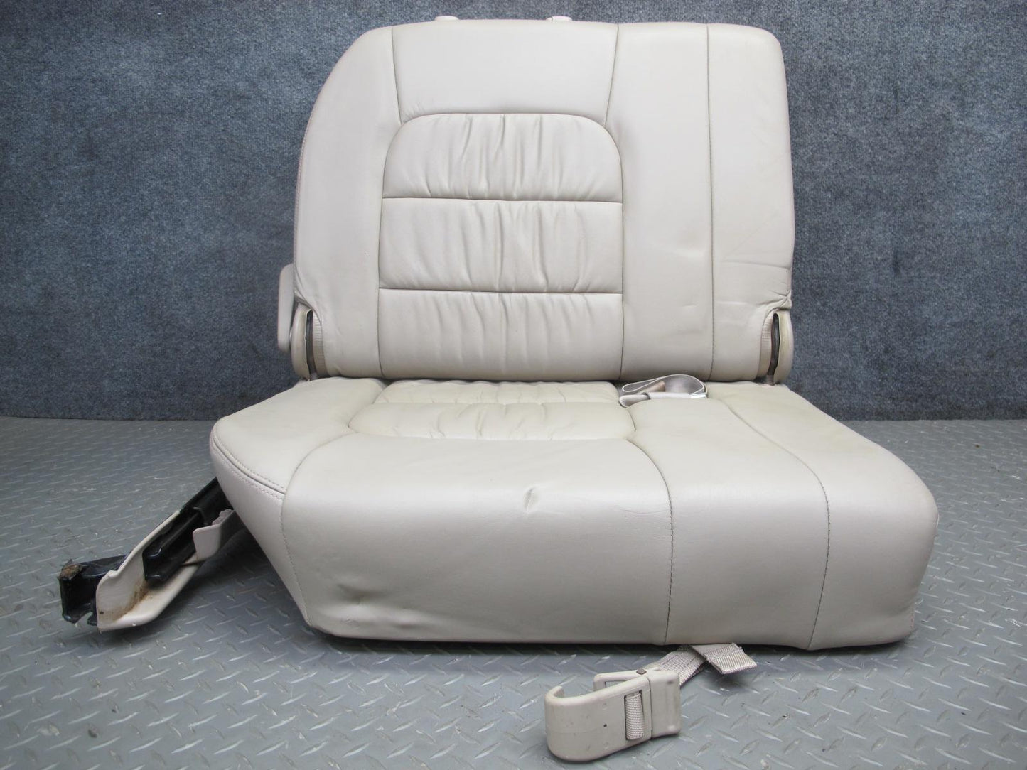 1998-2002 Lexus LX470 Rear Third 3RD ROW Left Right Leather Ivory Seat Set of 2