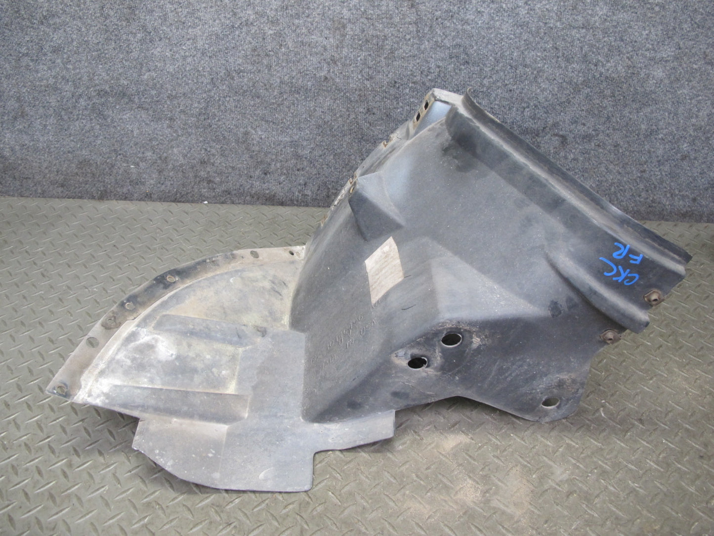 91-96 Chevrolet Corvette C4 Front Right Wheel Arch Fender Splash Guard Set OEM