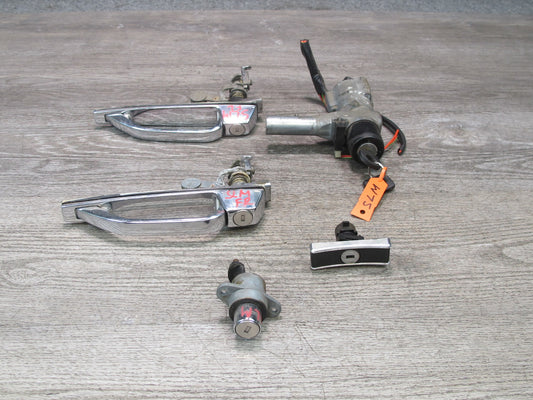 73-85 Mercedes R107 Door Handle Ignition Switch Trunk Glove Lock KEY Set OEM