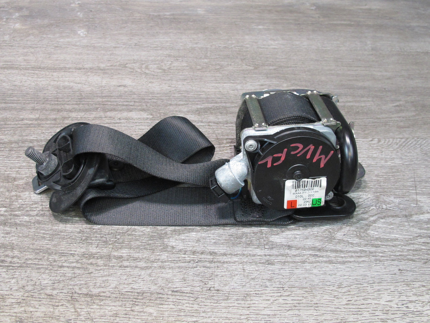 11-15 MINI R60 COUNTRYMAN FRONT LEFT & RIGHT SIDE SEATBELT RETRACTOR SET OEM