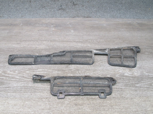 84-96 Chevrolet Corvette C4 Windshield Cowl Drain Screen Grille Trim Set OEM
