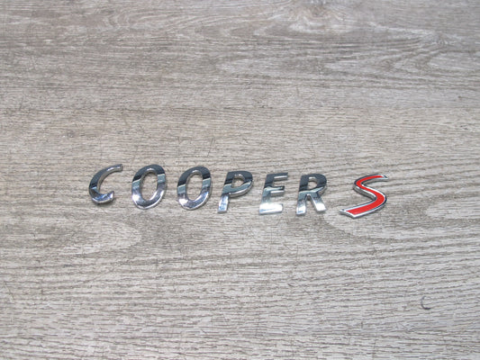 11-15 Mini Cooper S R60 R61 Rear Emblem Logo Symbol Letters OEM