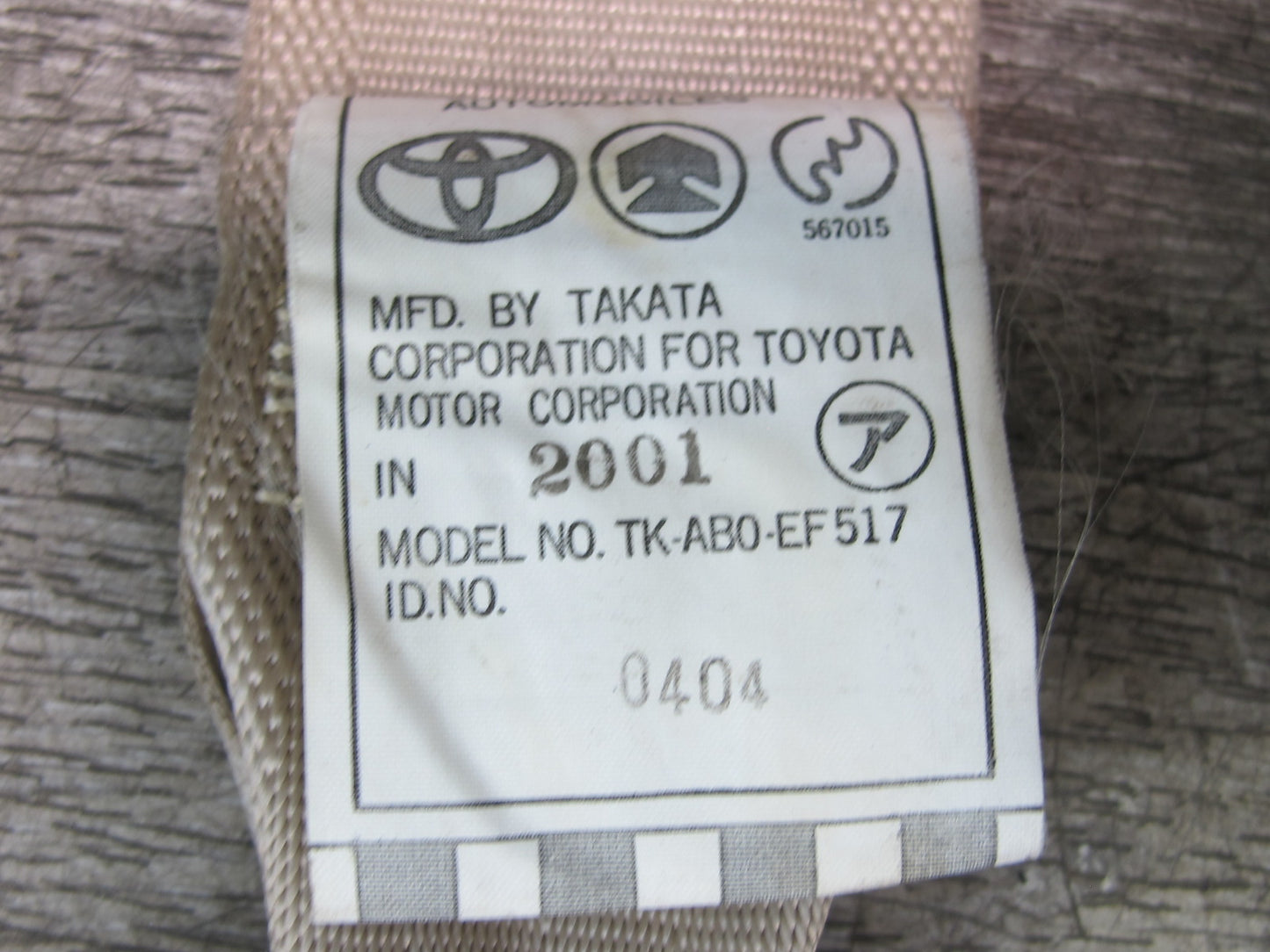 98-02 LEXUS LX470 REAR 2ND ROW RIGHT & LEFT SIDE SEATBELT RETRACTOR SET OEM