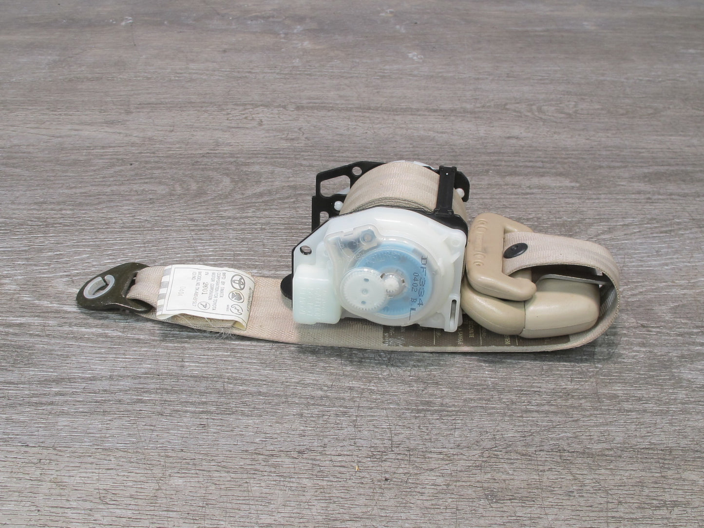 98-02 LEXUS LX470 REAR 2ND ROW RIGHT & LEFT SIDE SEATBELT RETRACTOR SET OEM