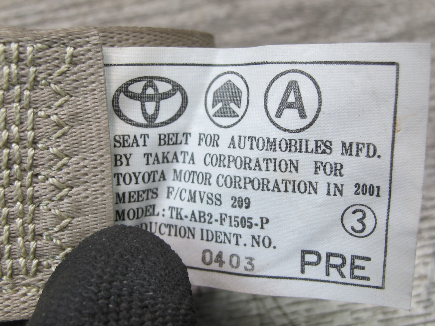 98-02 LEXUS LX470 FRONT RIGHT & LEFT SIDE SEATBELT RETRACTOR SET OEM