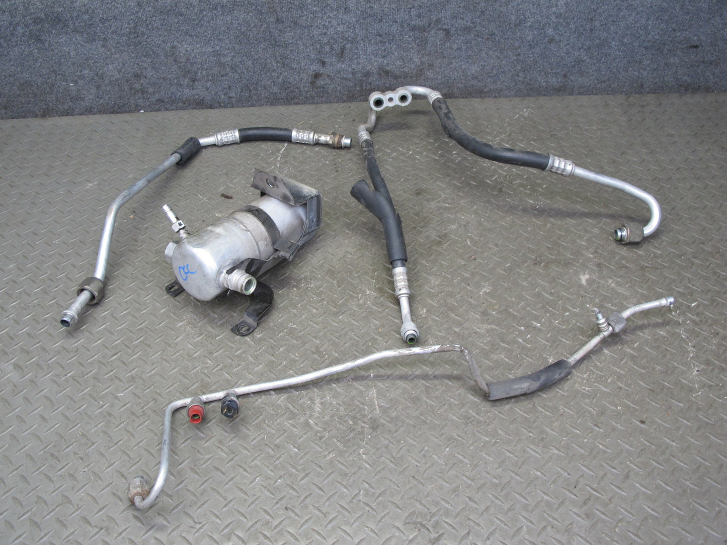 90-91 Chevrolet Corvette C4 A/C Air Condition Hose Pipe Line Dryer Set OEM