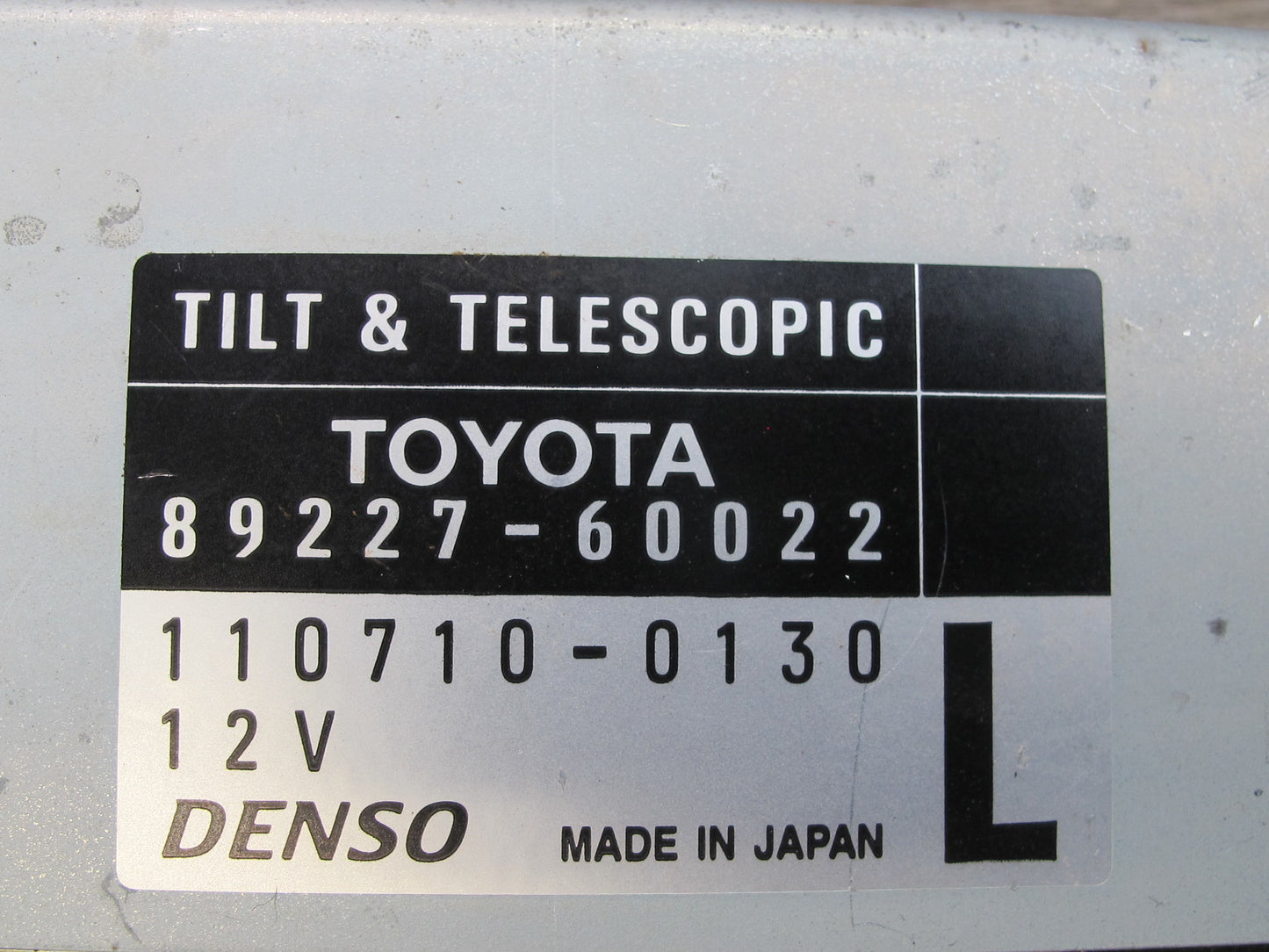 1998-2002 Lexus J100 LX470 Tilt Telescopic Steering Column Control Module Unit