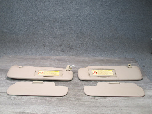 1998-2002 Lexus J100 LX470 Primary & Secondary Front Sun Visor Set of 4