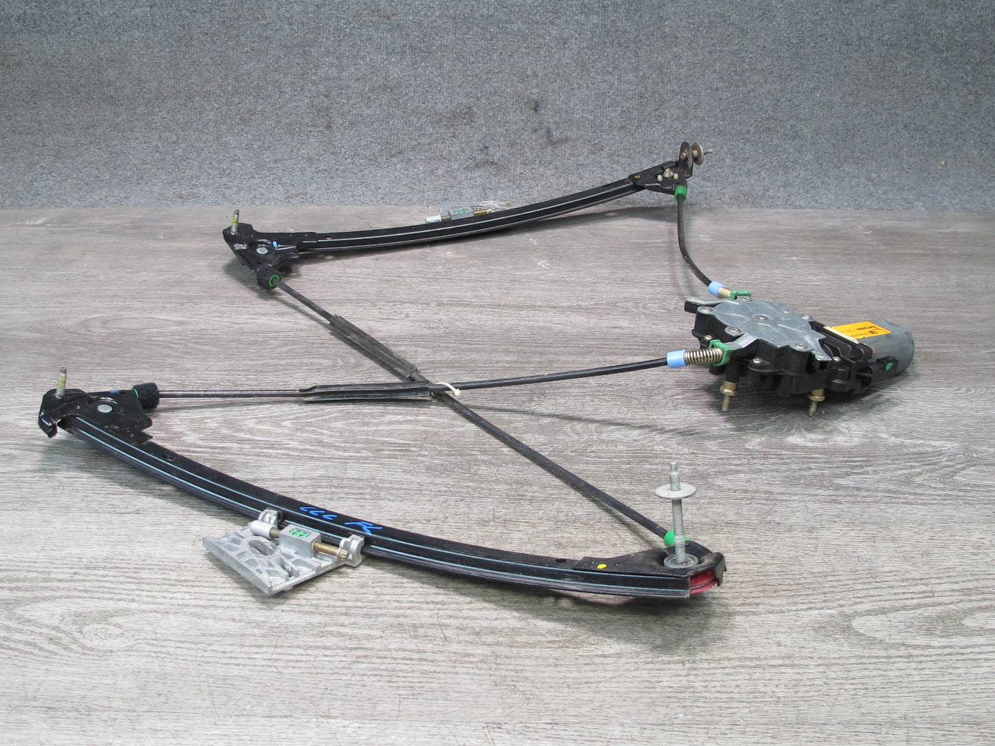 97-04 Chevrolet Corvette C5 Left Door Window Regulator w Motor 10408035 OEM