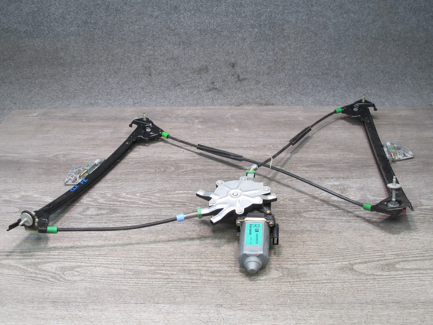 97-04 Chevrolet Corvette C5 Right Door Window Regulator w Motor 10408036 OEM