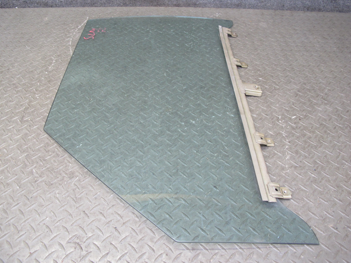 73-89 Mercedes R107 Convertible Front Left Driver Door Glass Window OEM