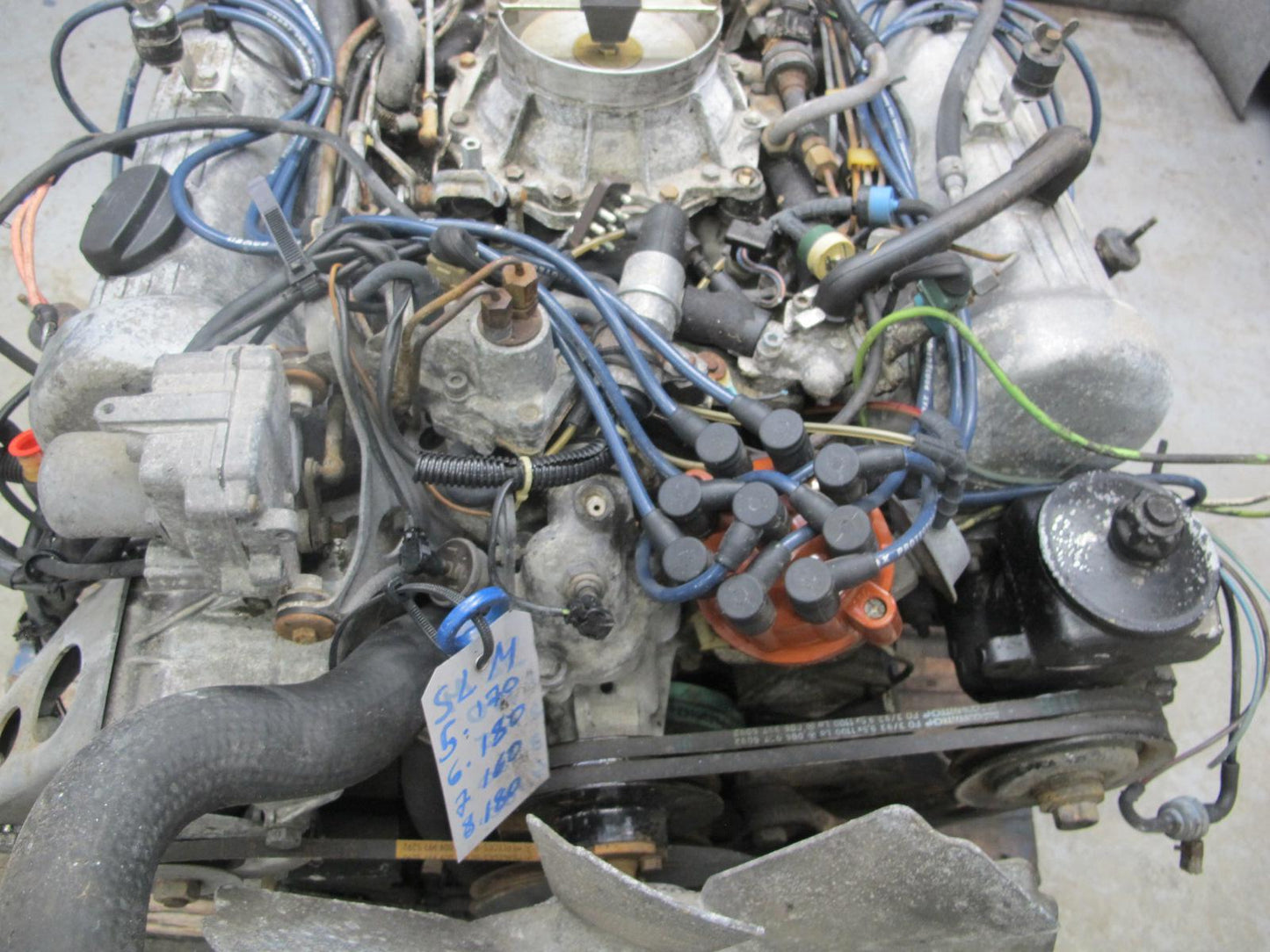 81-85 Mercedes R107 380SL 3.8L M116 116.962 A/T Complete Engine Motor 51k Miles
