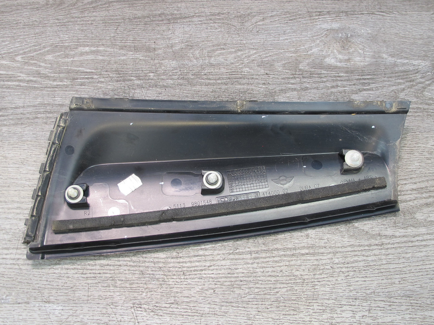11-15 Mini Cooper R60 Set of 2 Rear Exterior D Pillar Trim Panel Molding OEM