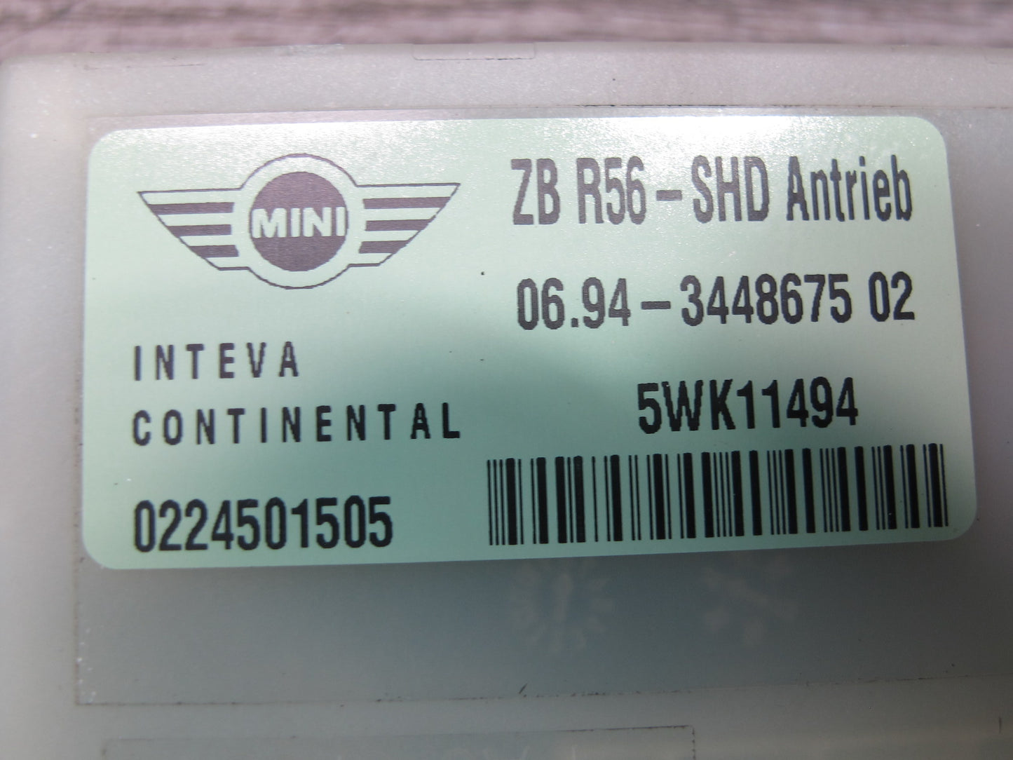 11-15 Mini Cooper R60 R61 Sunroof Motor Drive Unit 3448675 OEM