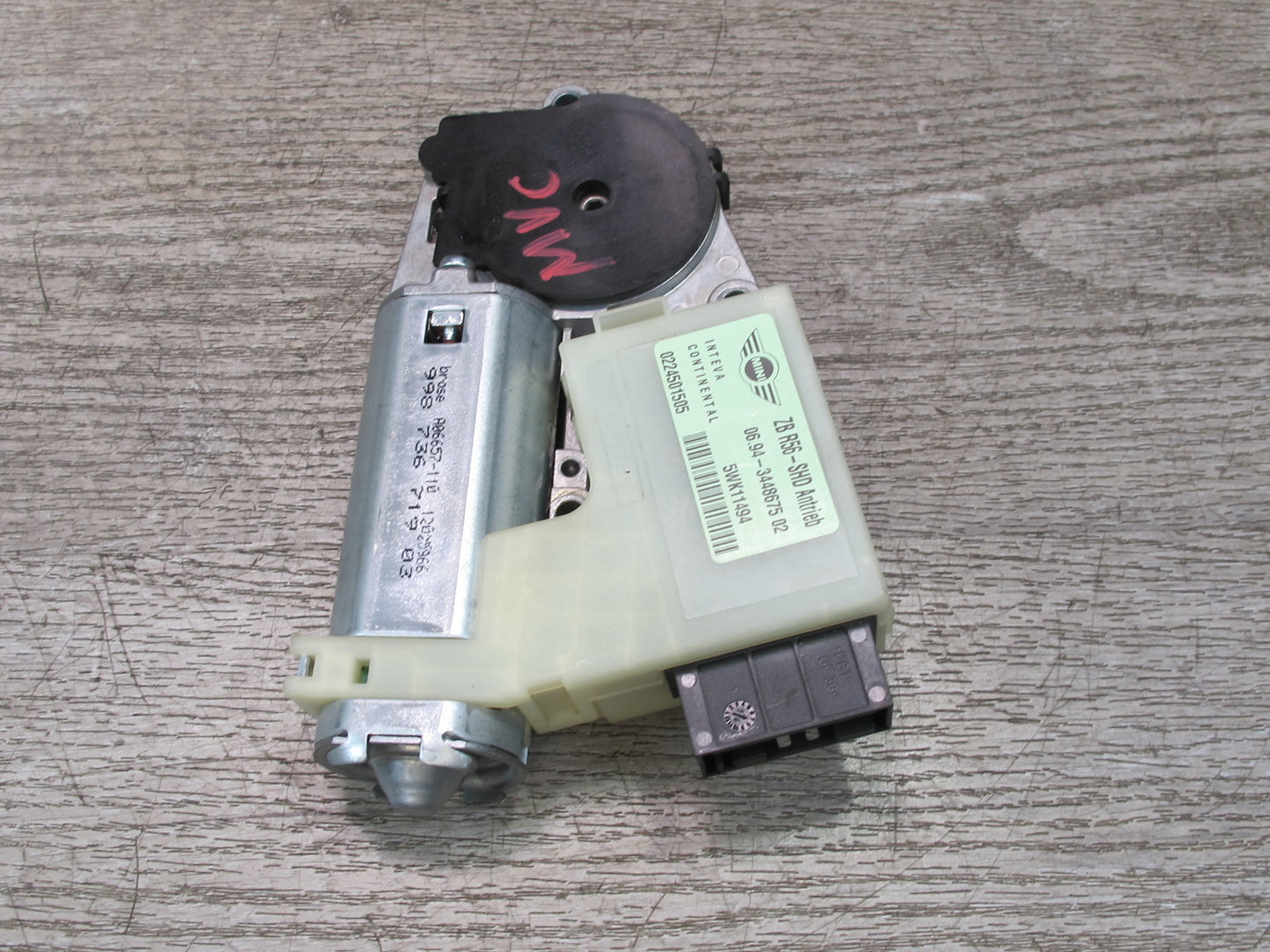 11-15 Mini Cooper R60 R61 Sunroof Motor Drive Unit 3448675 OEM