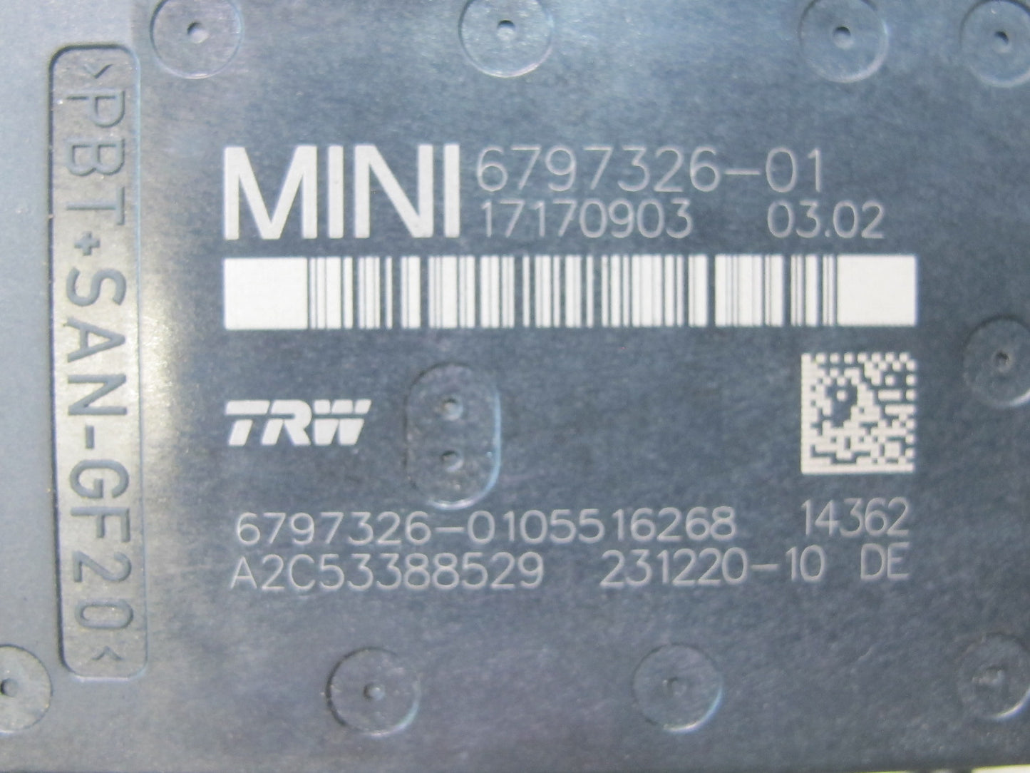 11-15 Mini Cooper R60 R61 YAW Turn Rate Acceleration Speed Sensor 6797326 OEM