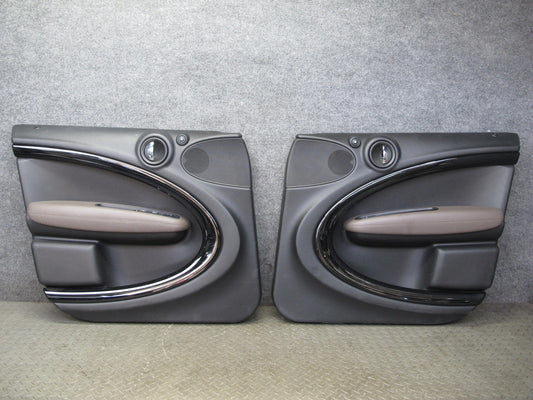 14-15 Mini Cooper S R60 Countryman Set of 2 Front Door Interior Trim Panel OEM