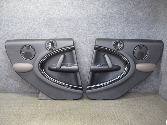 13-15 Mini Cooper S R60 Countryman Set of 2 Rear Door Interior Trim Panel OEM