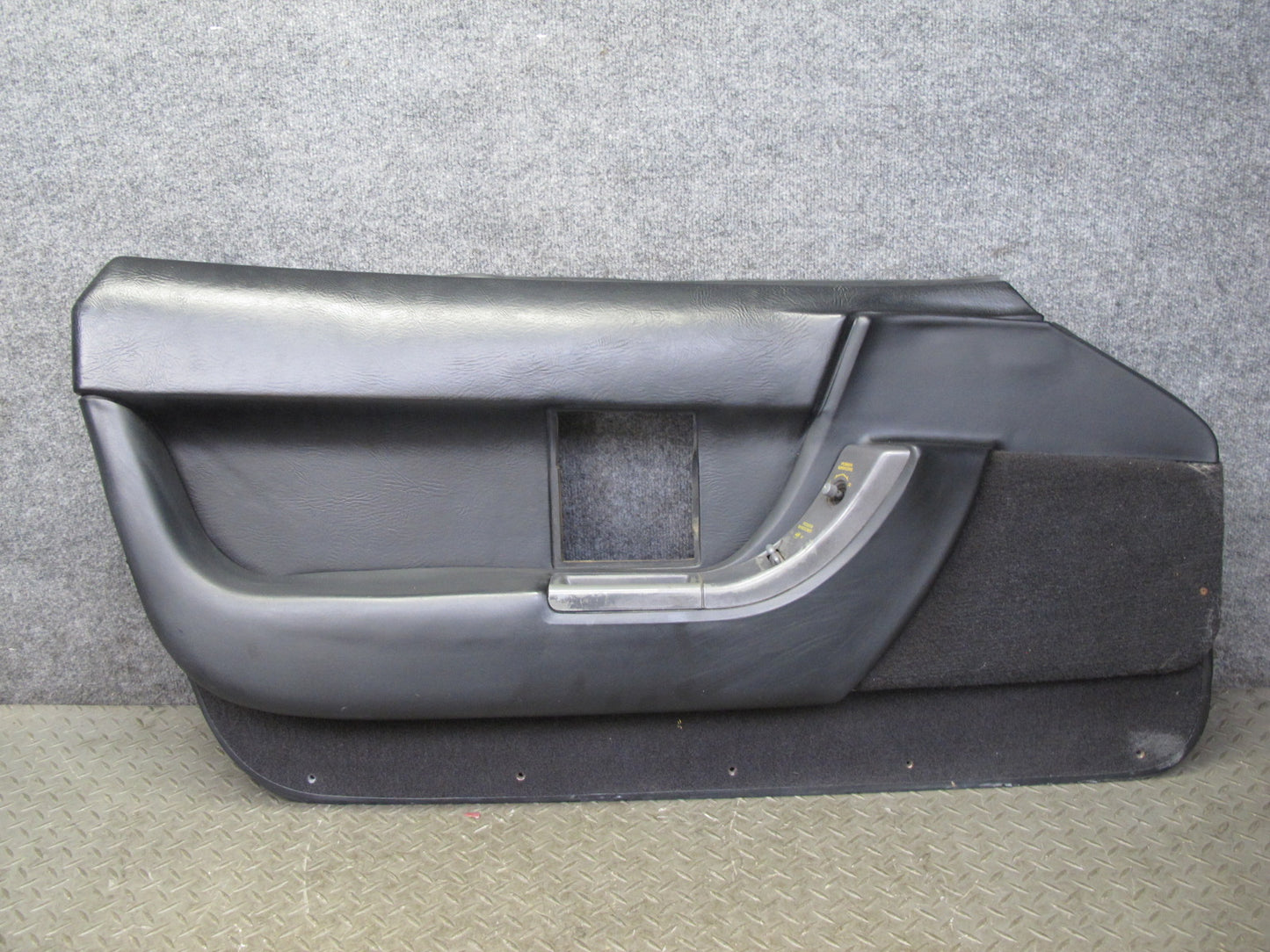 90-93 Chevrolet Corvette C4 Set of 2 Door Interior Trim Cover Panel Black OEM