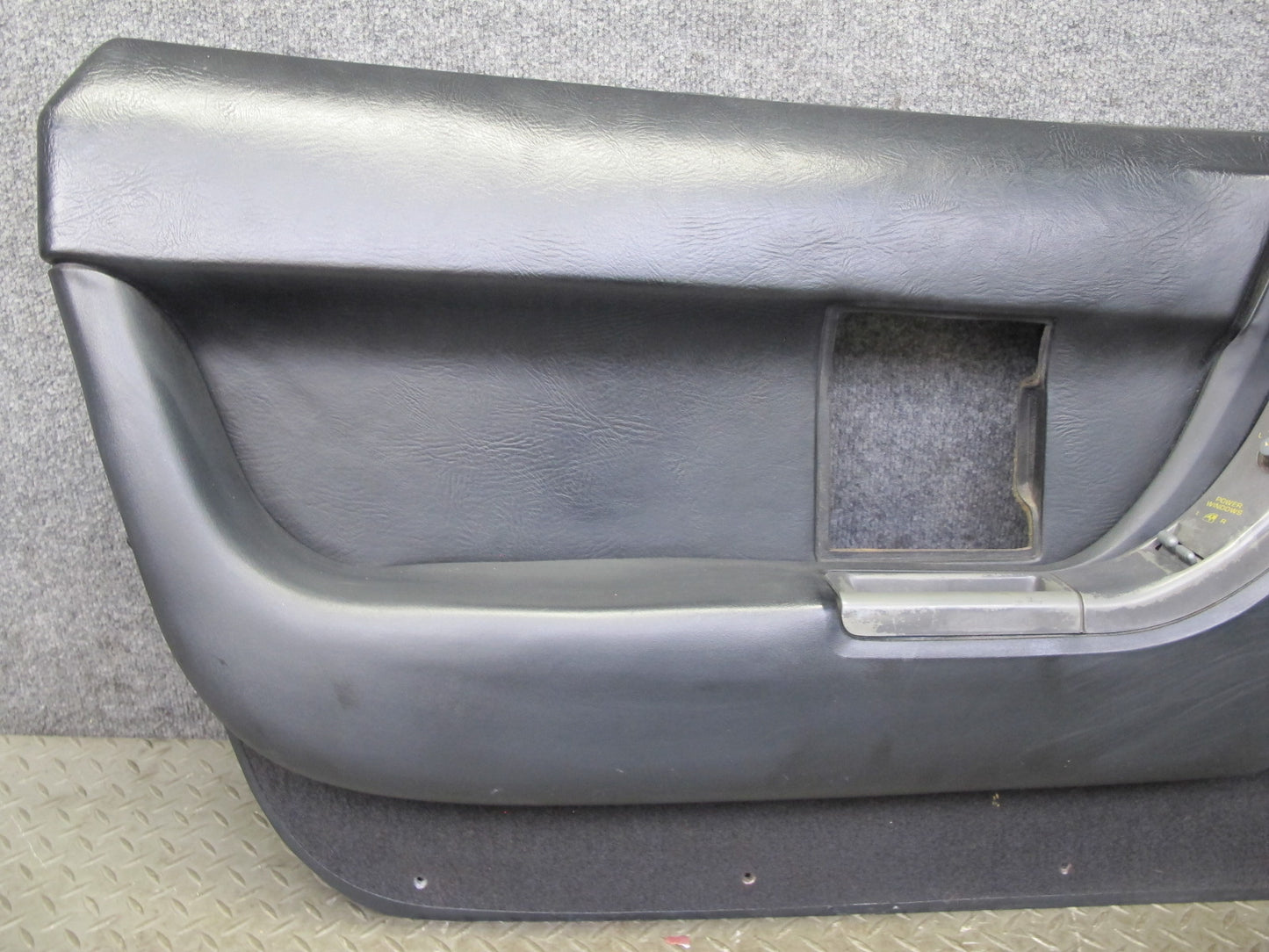 90-93 Chevrolet Corvette C4 Set of 2 Door Interior Trim Cover Panel Black OEM