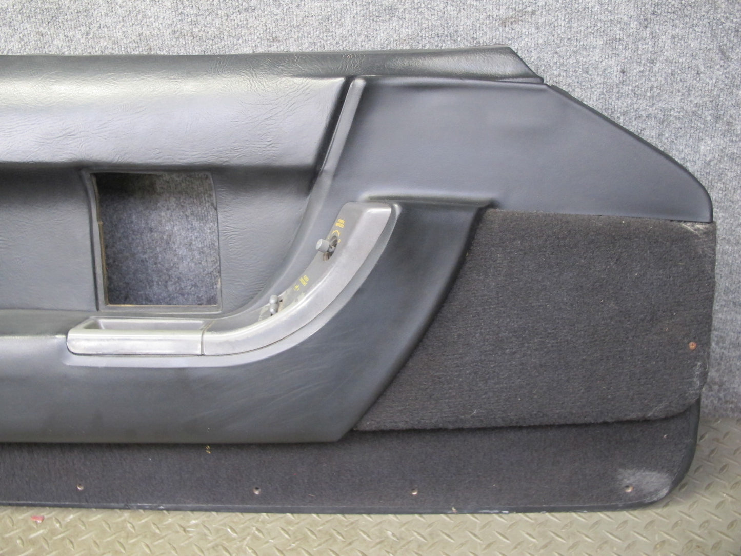 90-93 Chevrolet Corvette C4 Set of 2 Door Interior Trim Cover Panel Black OEM