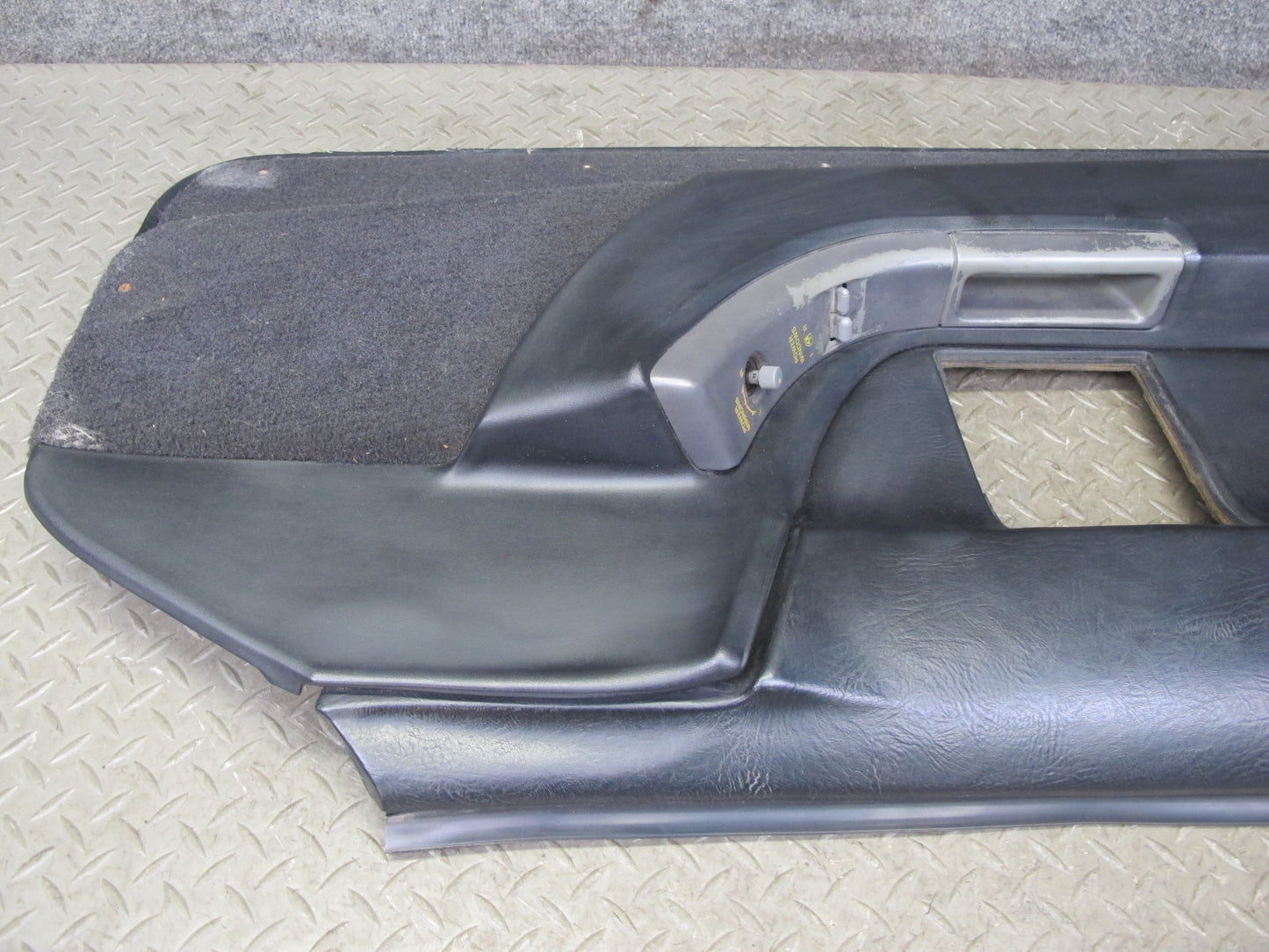 90-93 Chevrolet Corvette C4 Set of 2 Door Interior Trim Cover Panel Black OEM